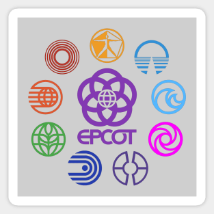 EPCOT Retro Logos Sticker